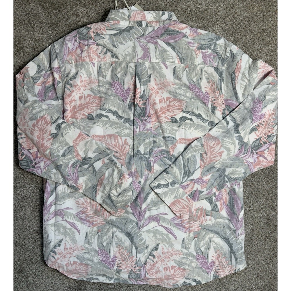 Tommy Bahama Men's XL Shirt Coastline Cord Lush Vines Sweet Chili Floral new - Picture 10 of 11